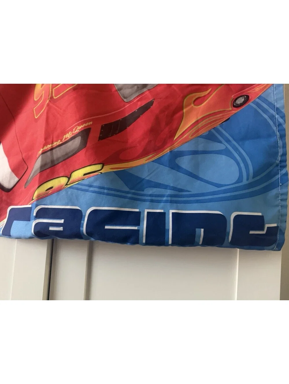 2012 Era Disney Cars 2 Double Sided Queen Pillowcase Lightning McQueen Mater